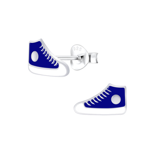 Sterling Silver Sneaker Stud Earrings