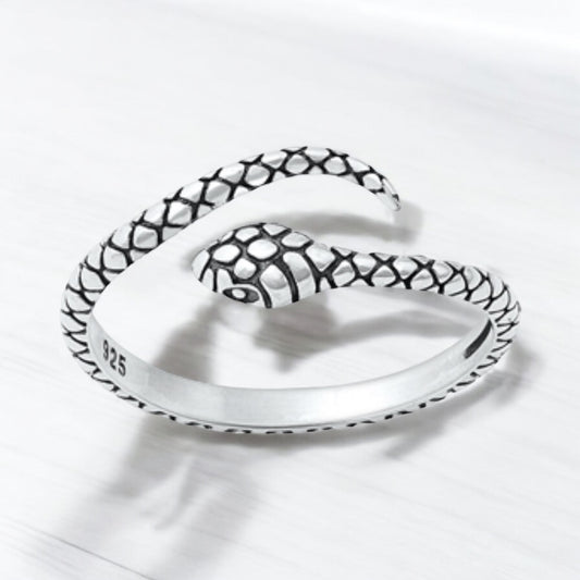 Sterling Silver Adjustable Snake Ring