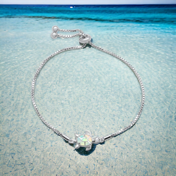 Peace, Love, offers & Sea Turtles Indicolite Bolo Bracelet