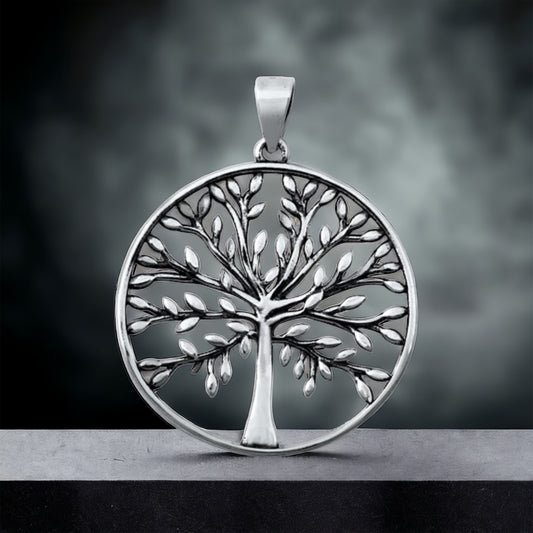 Sterling Silver Large Tree of Life Pendant