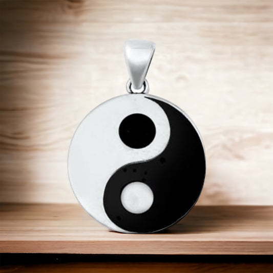 Sterling Silver Yin & Yang Pendant