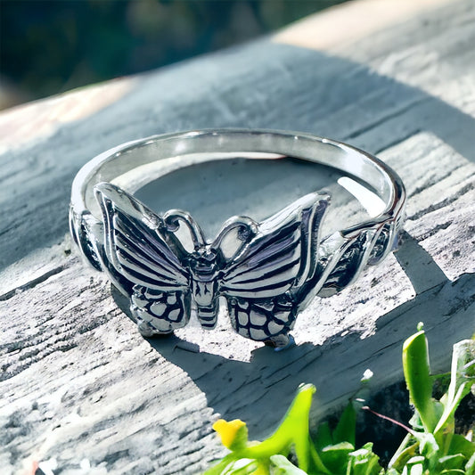 Sterling Silver Butterfly Ring