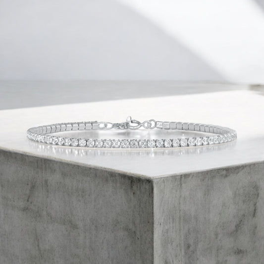 Sterling Silver CZ Tennis Bracelet